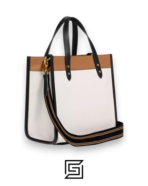 Bags,Leather,Women Field Tote 22 In Colorblock With Coach Badge C3461 Coach