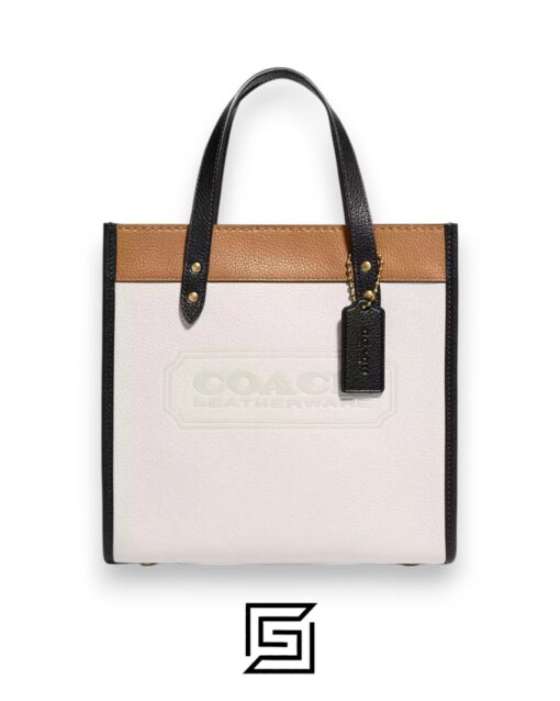 Bags,Leather,Women Field Tote 22 In Colorblock With Coach Badge C3461 Coach