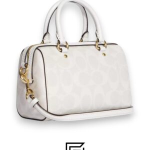 Bags,Leather,Women Mini Rowan Crossbody In Signature Canvas C9947 White Coach
