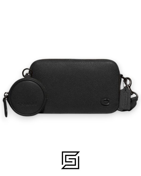 Bags,Leather,Men,Women Charter Slim Crossbody CC070 Black Coach