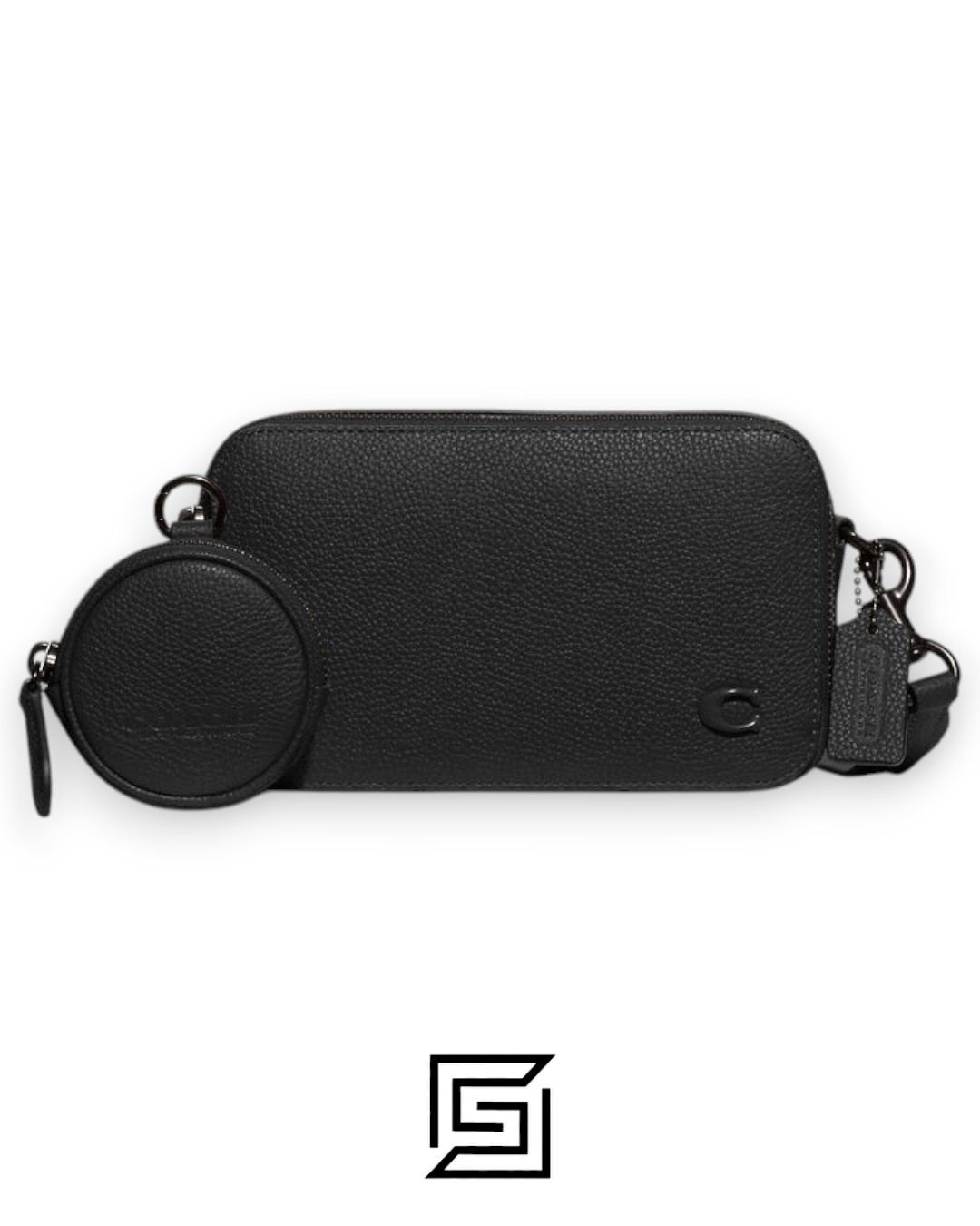 Bags,Leather,Men,Women Charter Slim Crossbody CC070 Black Coach