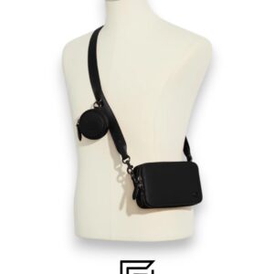 Bags,Leather,Men,Women Charter Slim Crossbody CC070 Black Coach