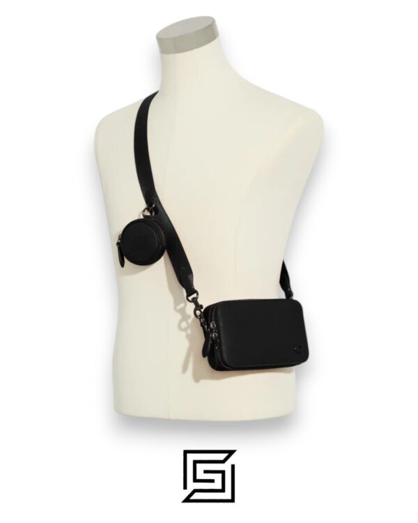 Bags,Leather,Men,Women Charter Slim Crossbody CC070 Black Coach