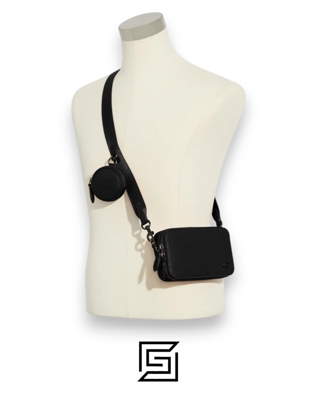 Bags,Leather,Men,Women Charter Slim Crossbody CC070 Black Coach