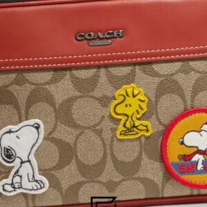 Bags,Leather Coach X Peanuts Graham Crossbody Bag In Signature Canvas With Patches CE746 Coach