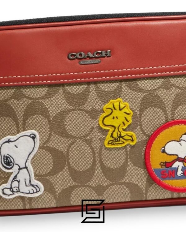 Bags,Leather Coach X Peanuts Graham Crossbody Bag In Signature Canvas With Patches CE746 Coach