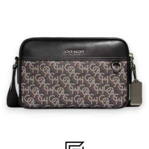 Bags,Leather,Men,Women Graham Crossbody Bag With Coach Monogram Print CF484 Coach