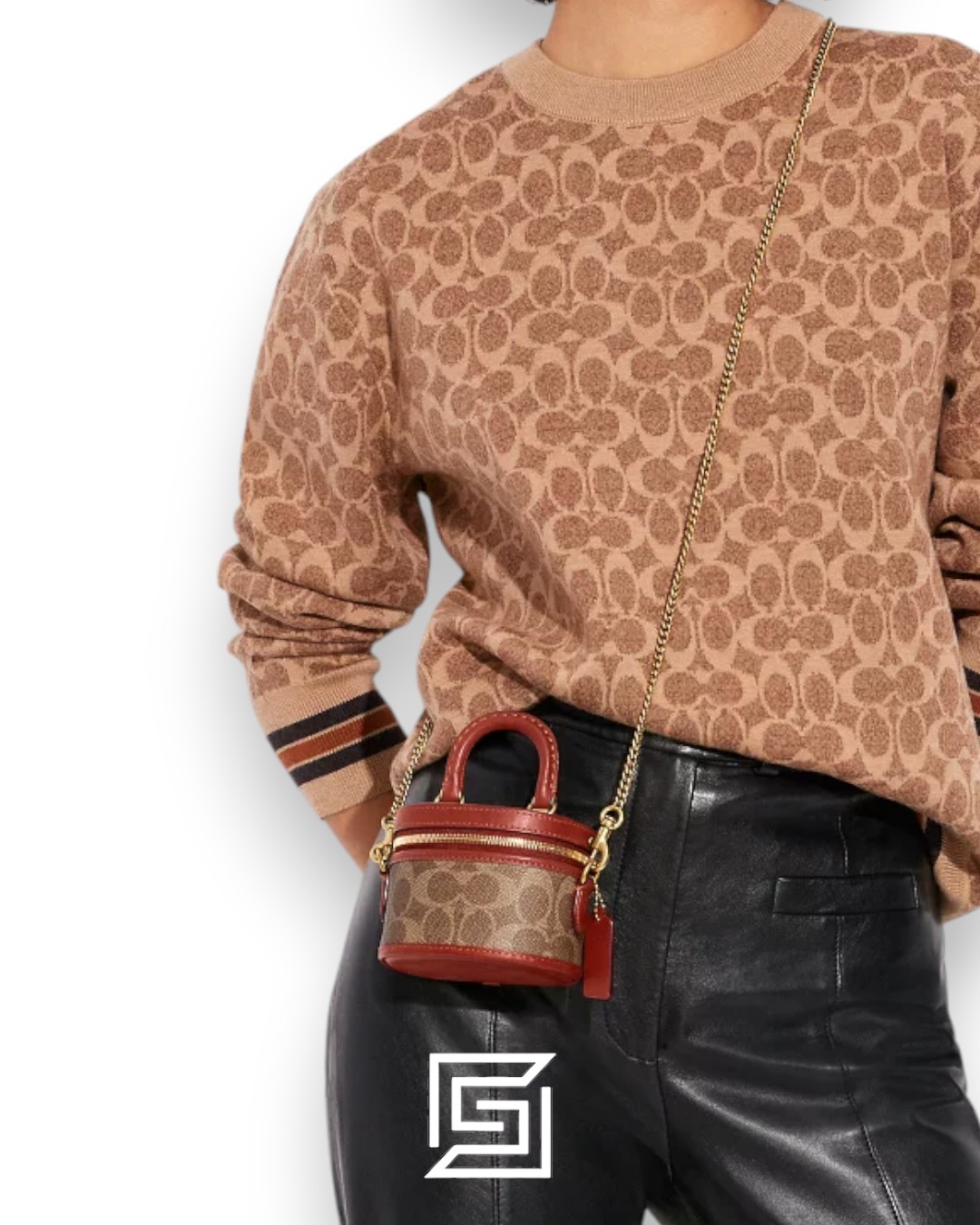 Bags,Leather,Women Trail Crossbody 12 In Signature Canvas CE768 Coach