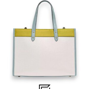 Bags,Leather,Women Tote 30 in Colorblock with Coach Patch C0777 Coach