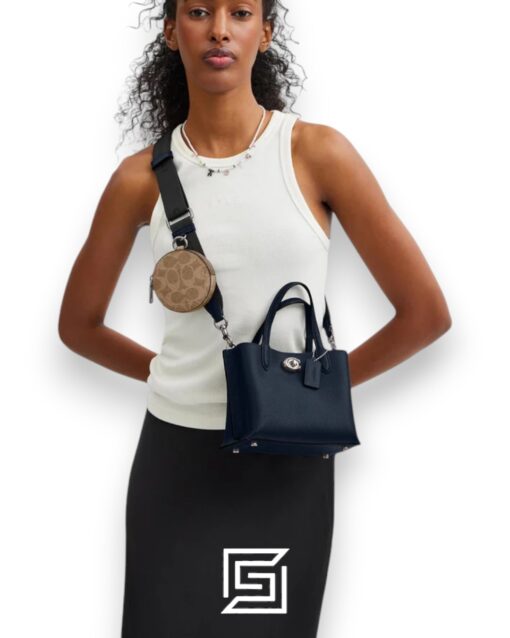 Bags,Leather,Women WILLOW TOTE BAG 18 CW549 Blue Coach