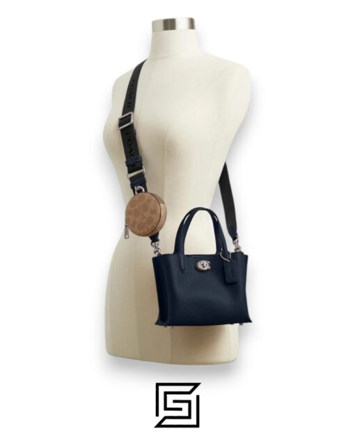 Bags,Leather,Women WILLOW TOTE BAG 18 CW549 Blue Coach