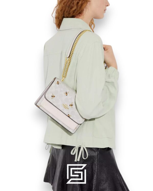 Bags,Leather,Women Klare Crossbody Bag In Signature Canvas With Bee Print CH515 Coach