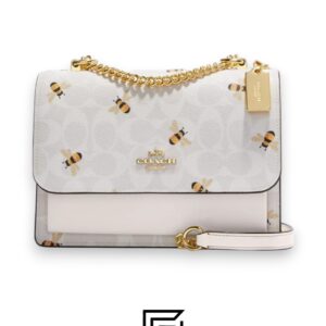 Bags,Leather,Women Klare Crossbody Bag In Signature Canvas With Bee Print CH515 Coach