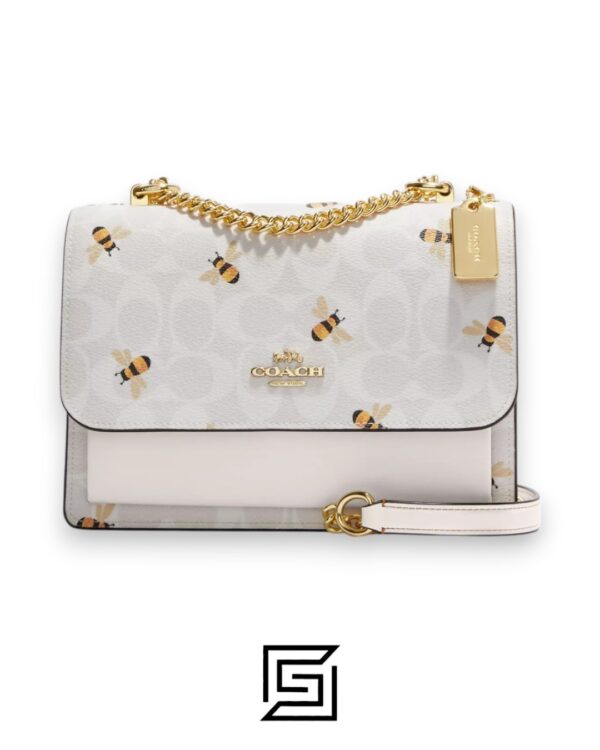Bags,Leather,Women Klare Crossbody Bag In Signature Canvas With Bee Print CH515 Coach