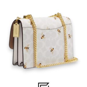 Bags,Leather,Women Klare Crossbody Bag In Signature Canvas With Bee Print CH515 Coach