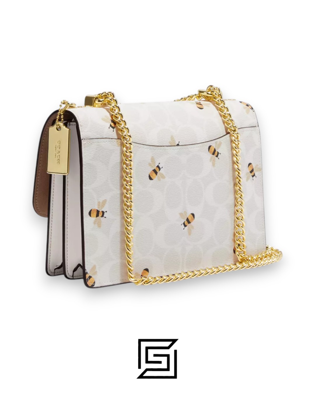 Bags,Leather,Women Klare Crossbody Bag In Signature Canvas With Bee Print CH515 Coach