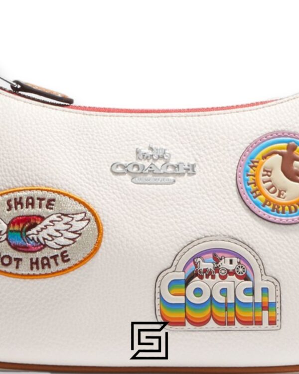 Bags,Leather,Women Teri Shoulder Bag With Patches CJ604 Coach