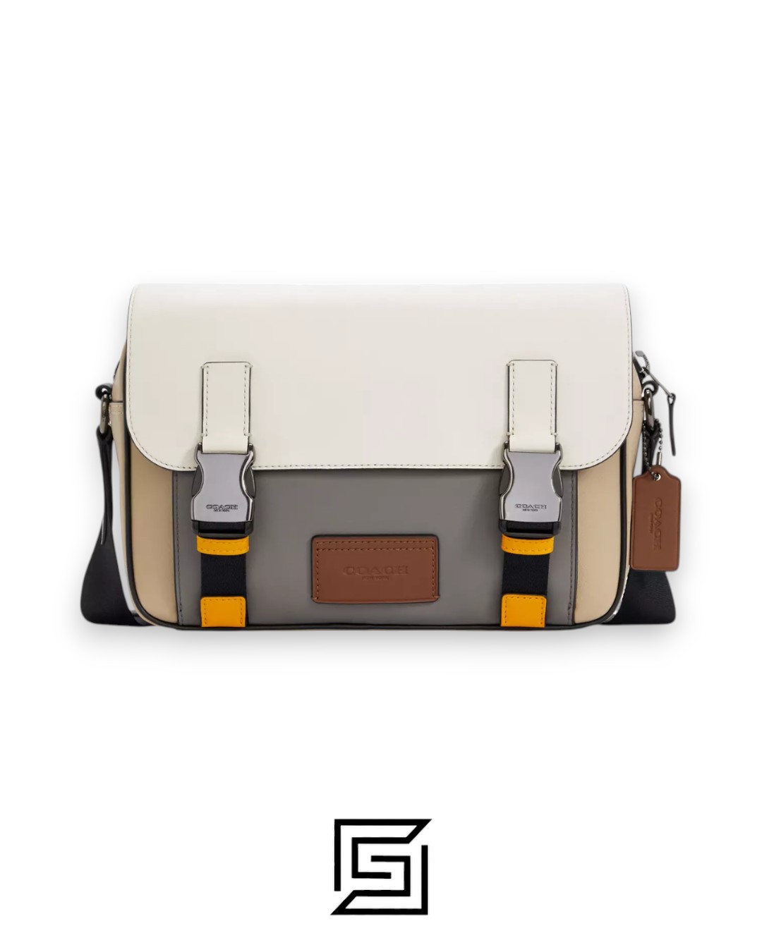 Bags,Leather,Men,Women Track Crossbody Bag In Colorblock C4021 Coach