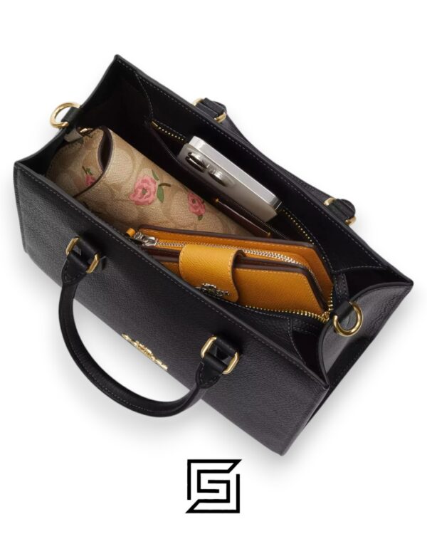 Bags,Leather,Women Maggie Small Tote Bag In Blocked Signature Canvas CY676 Coach