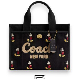 Bags,Leather,Women Disney X Coach Cargo Tote Bag 26 With Mickey Mouse In Regenerative Cotton Canvas CAE70 Coach
