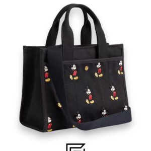 Bags,Leather,Women Disney X Coach Cargo Tote Bag 26 With Mickey Mouse In Regenerative Cotton Canvas CAE70 Coach