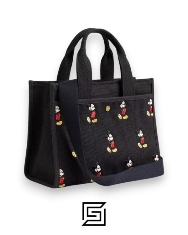 Bags,Leather,Women Disney X Coach Cargo Tote Bag 26 With Mickey Mouse In Regenerative Cotton Canvas CAE70 Coach