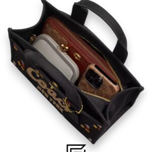 Bags,Leather,Women Disney X Coach Cargo Tote Bag 26 With Mickey Mouse In Regenerative Cotton Canvas CAE70 Coach