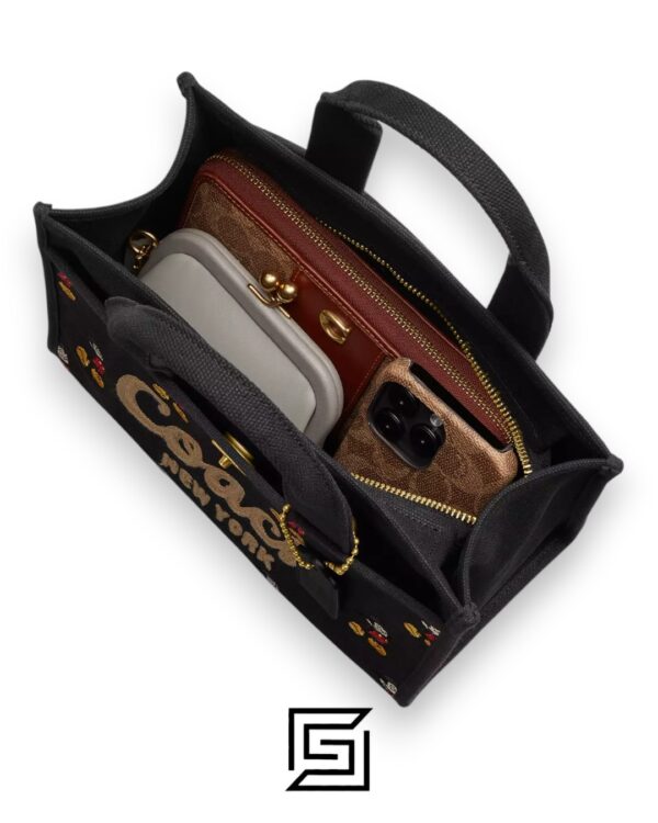 Bags,Leather,Women Disney X Coach Cargo Tote Bag 26 With Mickey Mouse In Regenerative Cotton Canvas CAE70 Coach