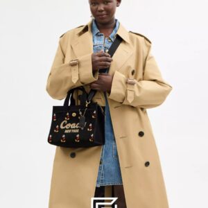 Bags,Leather,Women Disney X Coach Cargo Tote Bag 26 With Mickey Mouse In Regenerative Cotton Canvas CAE70 Coach