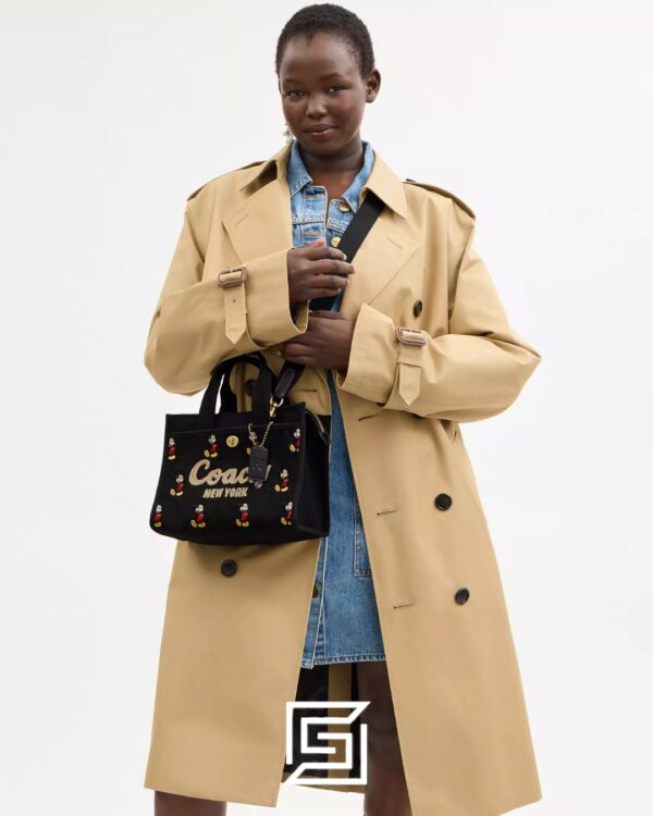 Bags,Leather,Women Disney X Coach Cargo Tote Bag 26 With Mickey Mouse In Regenerative Cotton Canvas CAE70 Coach