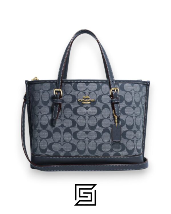 Bags,Leather,Women Mollie Tote 25 In Signature Chambray CH228 Coach