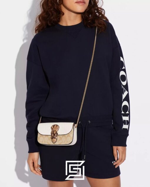 Bags,Leather,Women Kleo Crossbody In Blocked Signature Canvas CA441 Coach