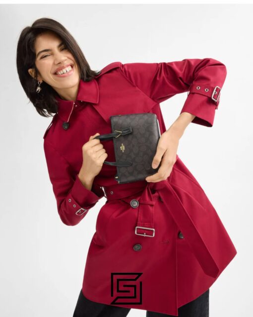 Collection City Mini Tote Bag In Signature Canvas CW032 BROWN 