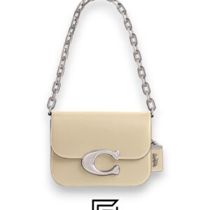 Leather,Women Idol Bag Style No.CM557 Cream Coach