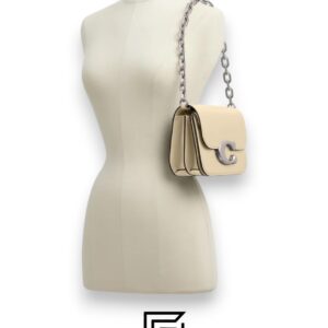 Leather,Women Idol Bag Style No.CM557 Cream Coach