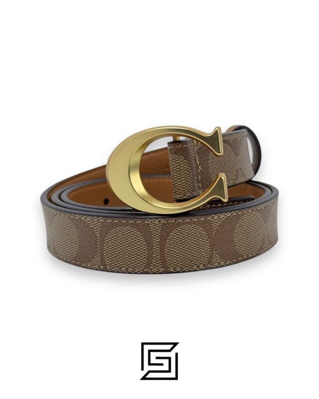 Signature Buckle Belt 38 Mm COLOR Brown C5715