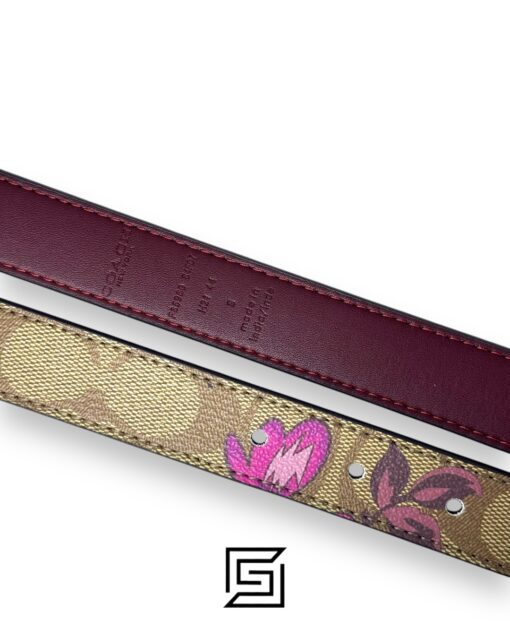Alternative view of Signature Buckle Belt 38 Mm Floers COLOR Brown F85960