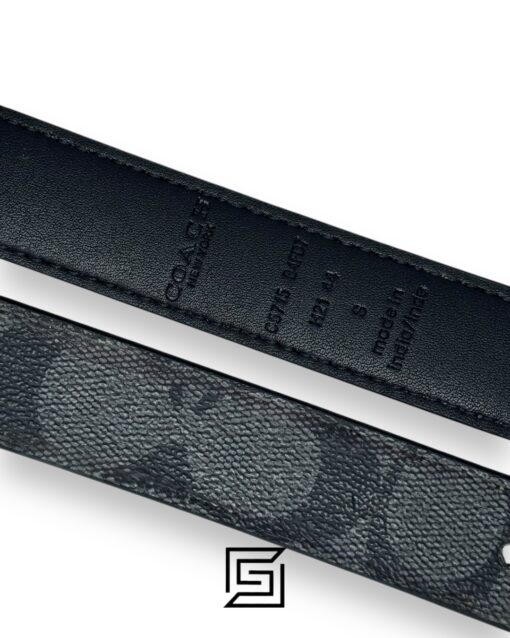 Alternative view of Signature Buckle Belt 38 Mm COLOR Grey C5715