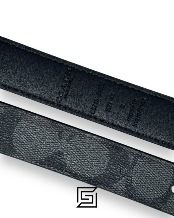 Signature Buckle Belt 38 Mm COLOR Grey C5715