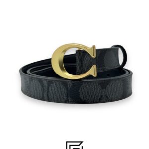 Signature Buckle Belt 38 Mm COLOR Grey C5715 - Image 1