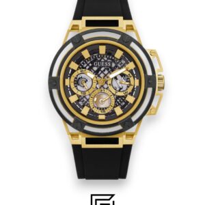 ⁦GUESS MEN Gold X BLACK TOW TONE Analog Watch -GW0423G2⁩ - الصورة ⁦1⁩