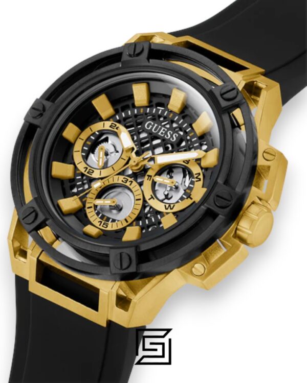 GUESS MEN Gold X BLACK TOW TONE Analog Watch -GW0423G2