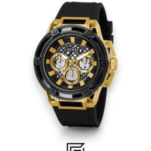 ⁦GUESS MEN Gold X BLACK TOW TONE Analog Watch -GW0423G2⁩ - الصورة ⁦2⁩