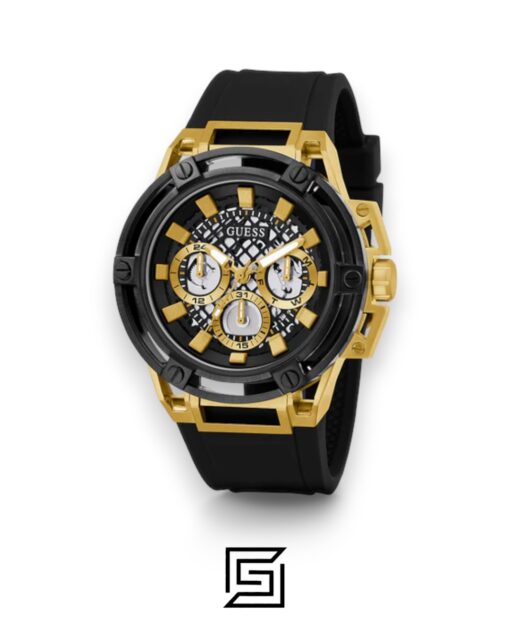 Alternative view of GUESS MEN Gold X BLACK TOW TONE Analog Watch -GW0423G2