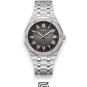 ⁦GUESS MEN SILVER Tone Analog Watch - GW0575G1⁩ - الصورة ⁦1⁩