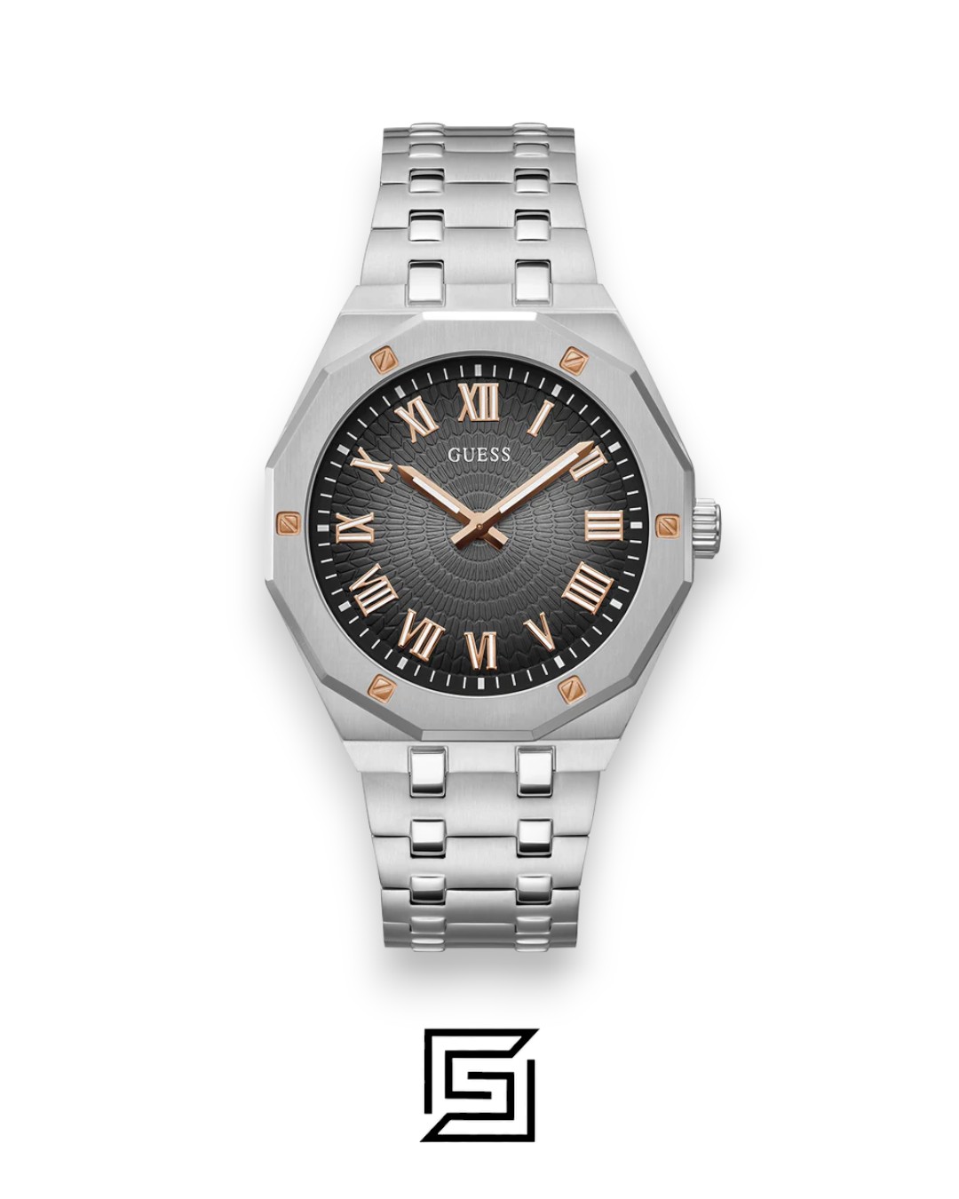 GUESS MEN SILVER Tone Analog Watch - GW0575G1