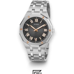 ⁦GUESS MEN SILVER Tone Analog Watch - GW0575G1⁩ - الصورة ⁦2⁩