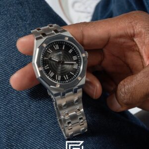 ⁦GUESS MEN SILVER Tone Analog Watch - GW0575G1⁩ - الصورة ⁦8⁩