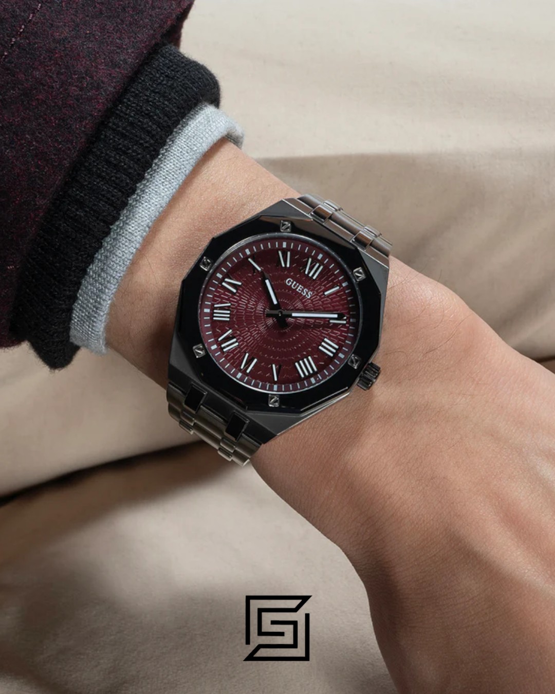 GUESS MEN GUN Tone Analog GW0575G5 - Image 7