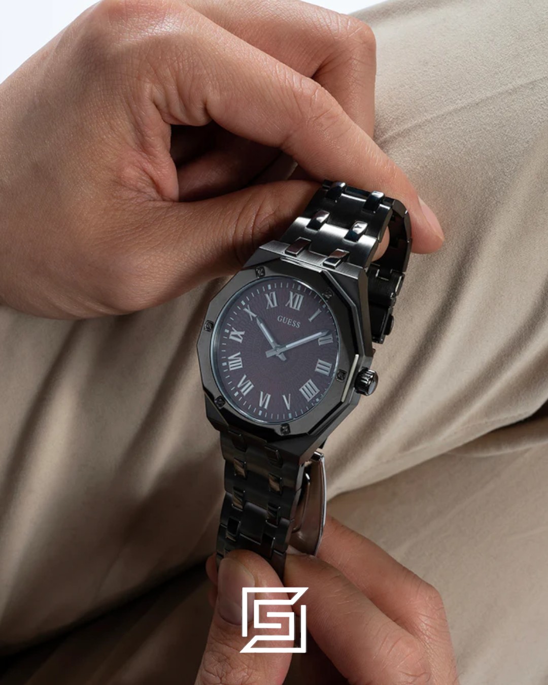 GUESS MEN GUN Tone Analog GW0575G5 - Image 8